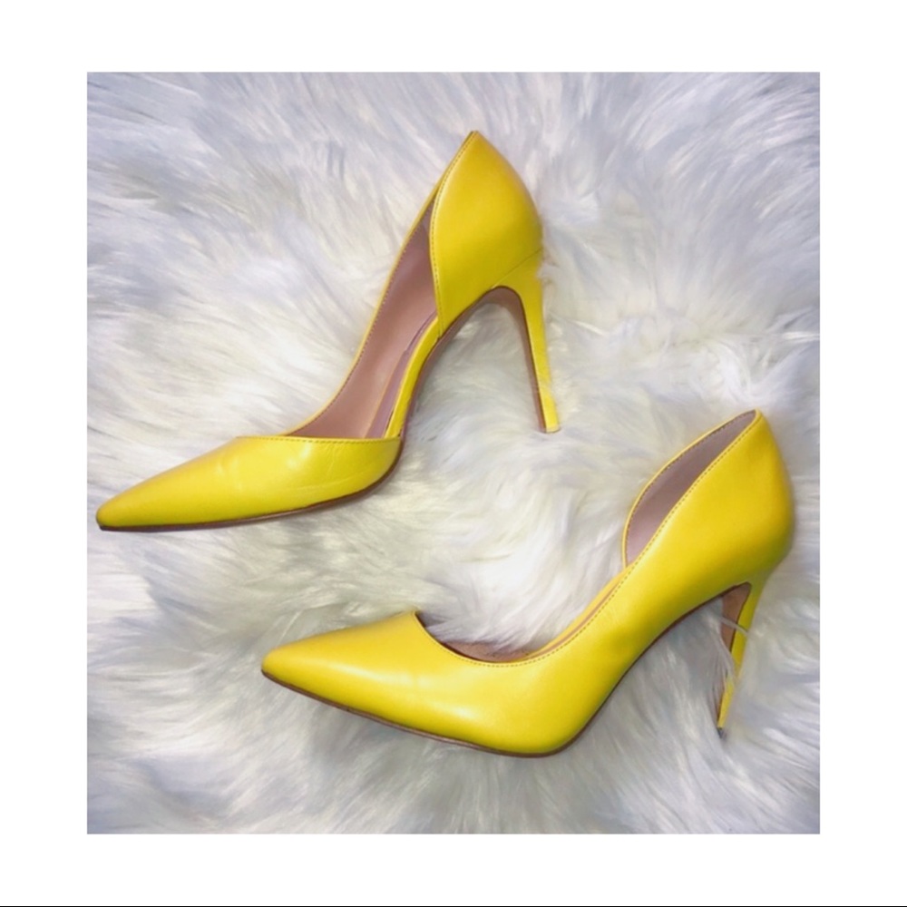 ❌SOLD❌Sun Yellow Kenjay D'orsay Pumps